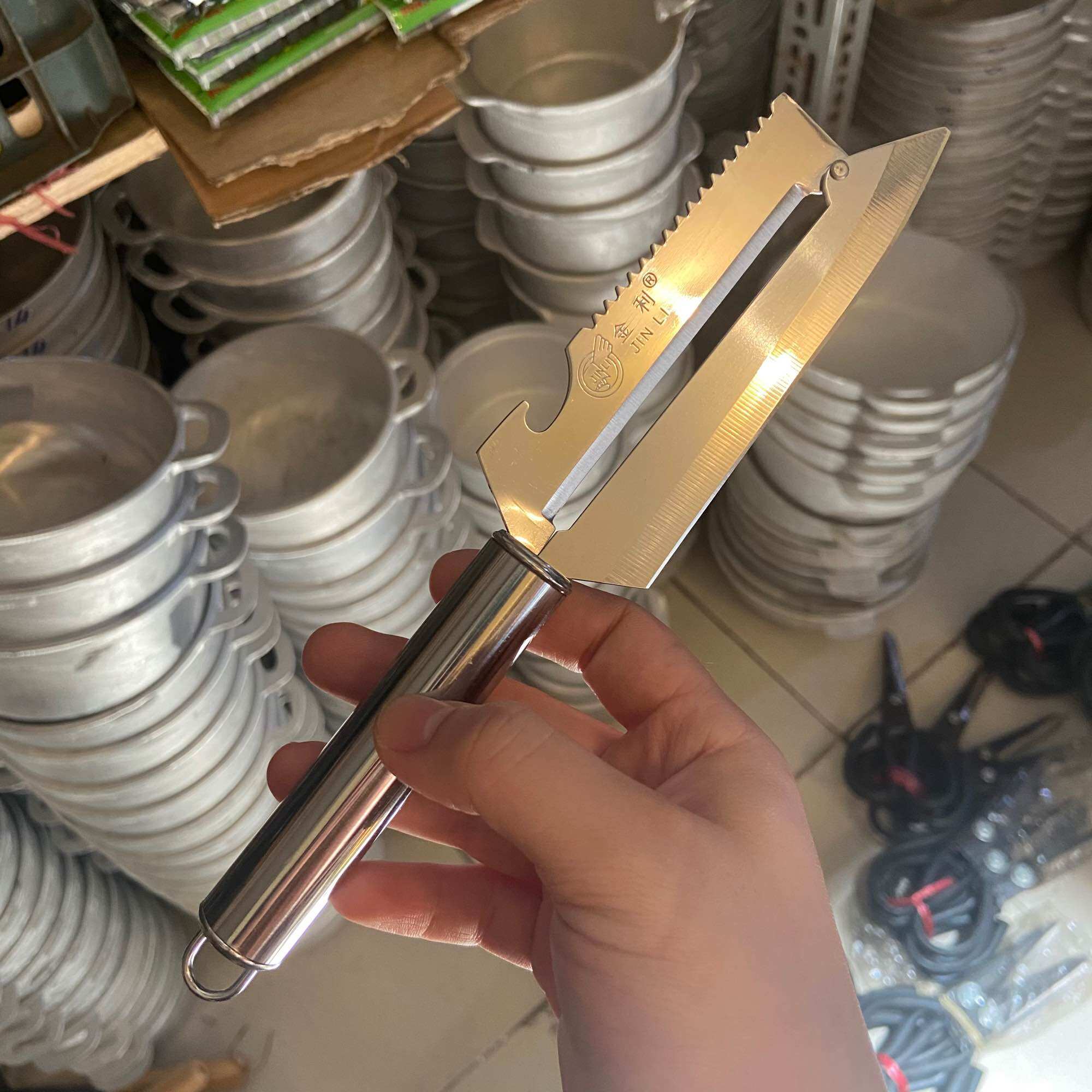 Dao bào đa năng lưỡi dài inox