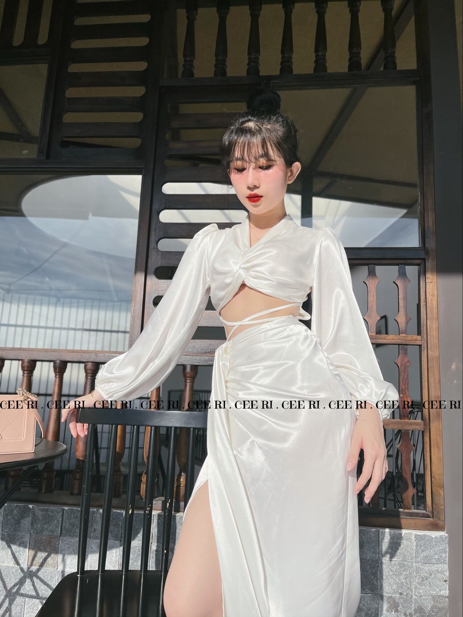 Ảnh Thật MẪU ĐỘC QUYỀN SHOP CEERI - vet lụa đen
