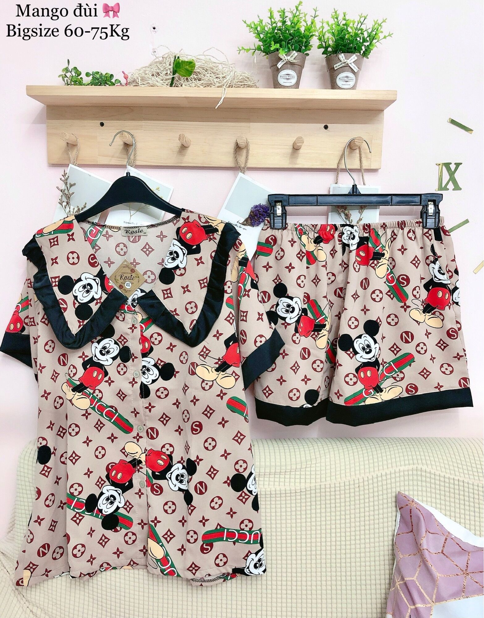 Đồ Bộ Cao Cấp Bèo Xinh Bigsize Mặc Nhà R