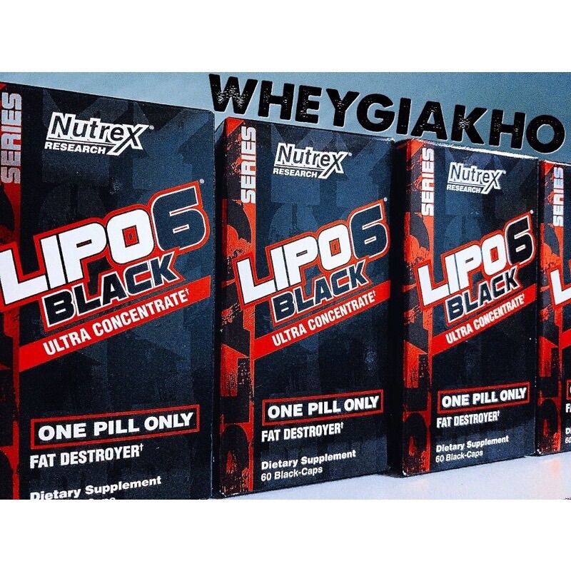 Nutrex Lipo6 Black - Viên đốt mỡ cấp tốc