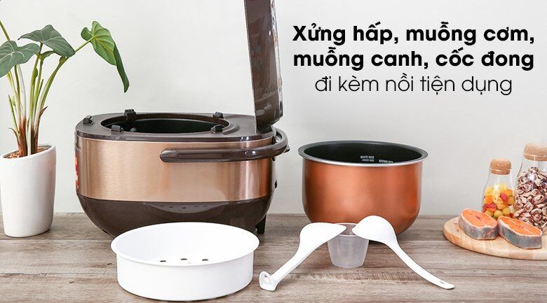 Nồi cơm cao tần Sharp 1.8 lít KS-IH191V[ HÀNG CHÍNH HÃNG BẢO HÀNH 12 THÁNG]