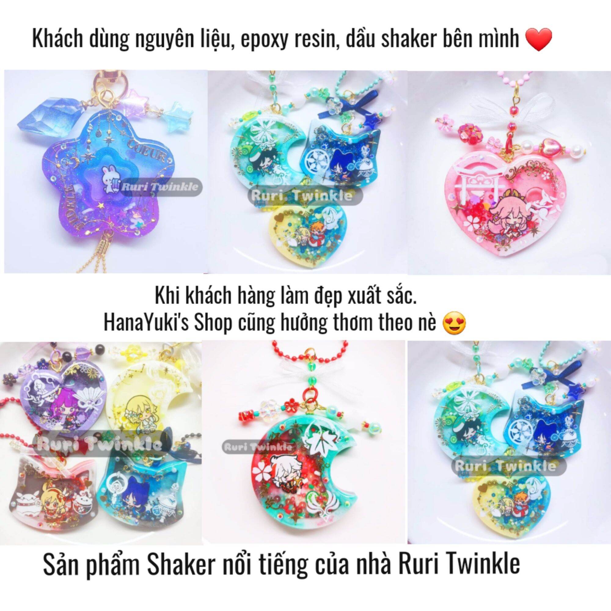 Khuôn làm móc khóa kiểu Shaker sử dụng trong
