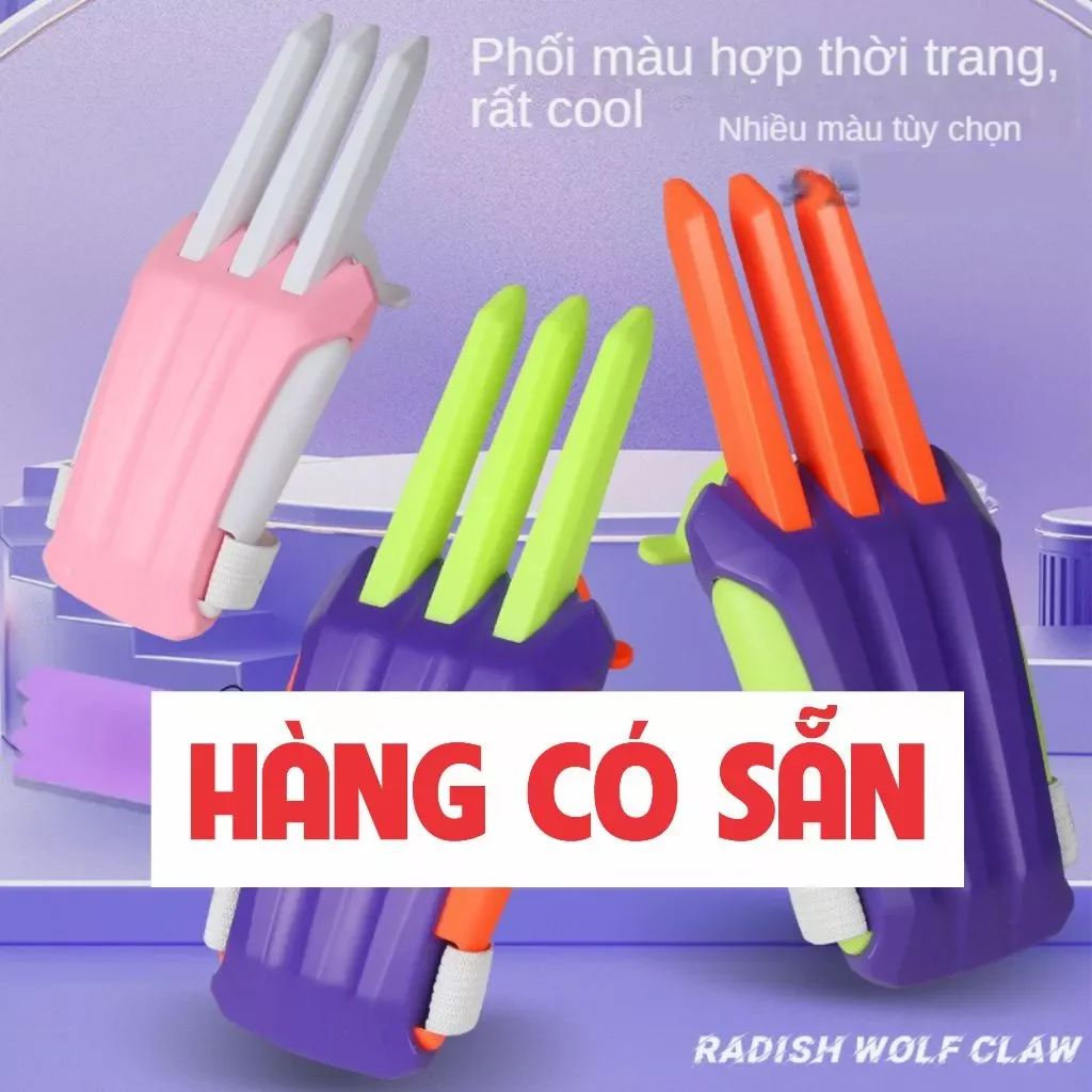 Móng Vuốt Người Sói in 3D, Đồ Chơi Móng Vuốt hottrend cà rốt vô tri