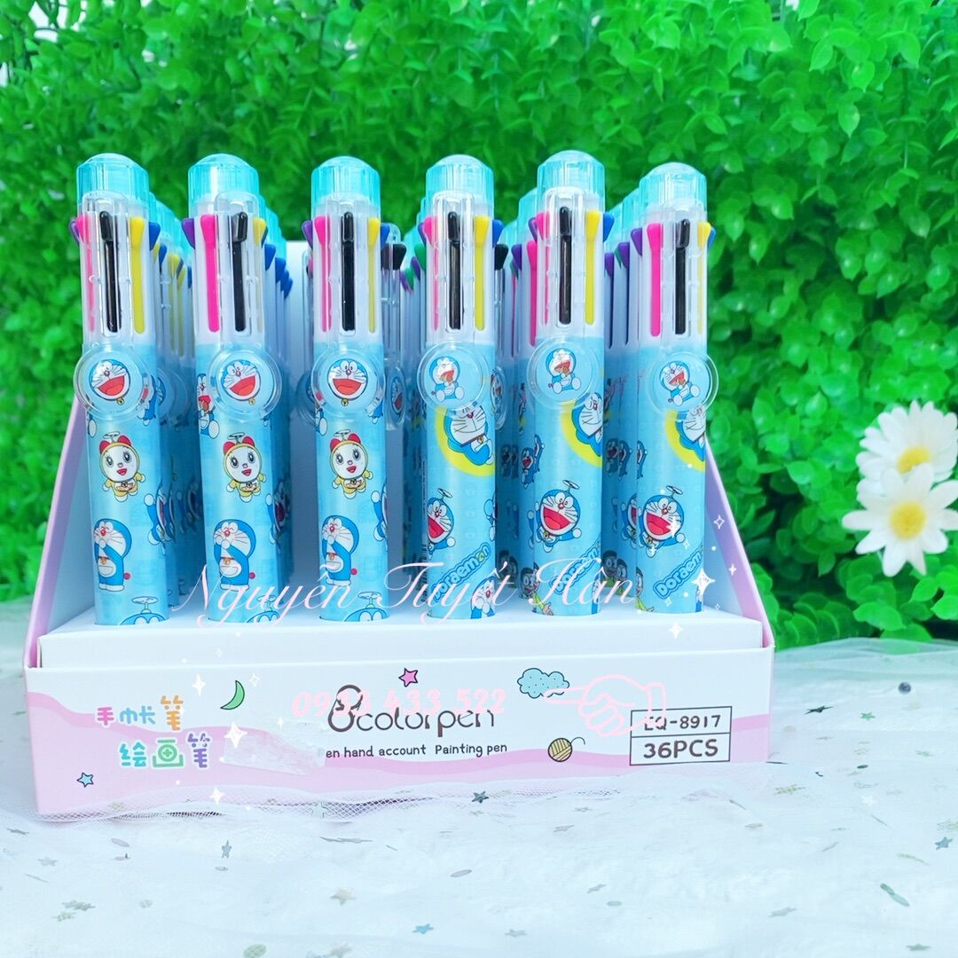 Bút bi 8 màu mực HELLO KITTY PR