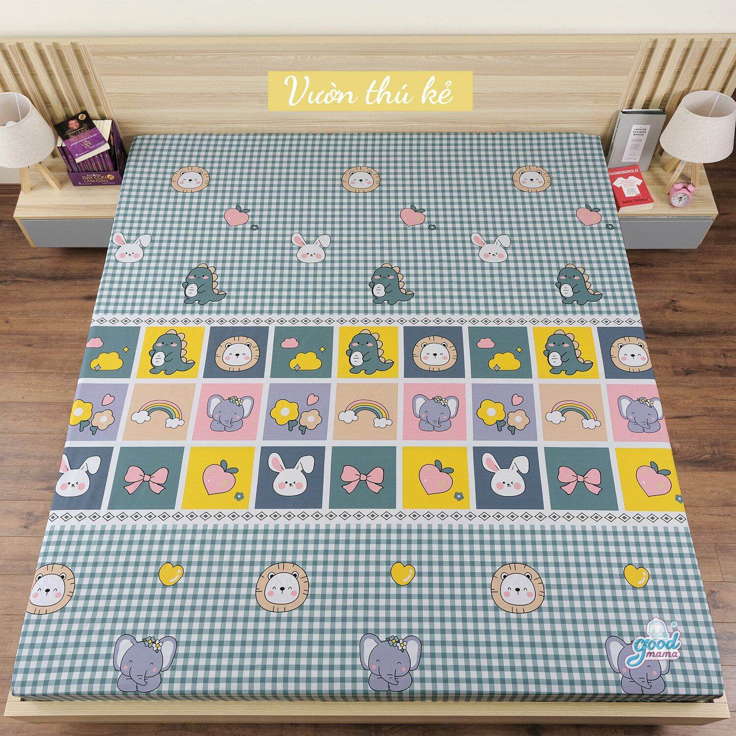Drap chống thấm cho bé GOODMAMA BH 6 tháng LỖI 1 ĐỔI 1 ga chống thấm cao cấp giặt máy thoải mái