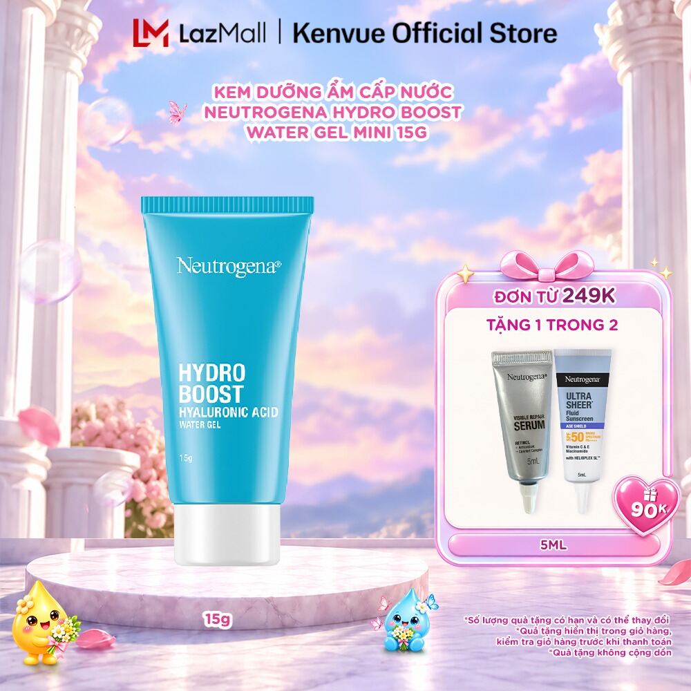 Kem dưỡng ẩm cấp nước Neutrogena® Hydro Boost Hyaluronic Acid Water Gel Mini 15g