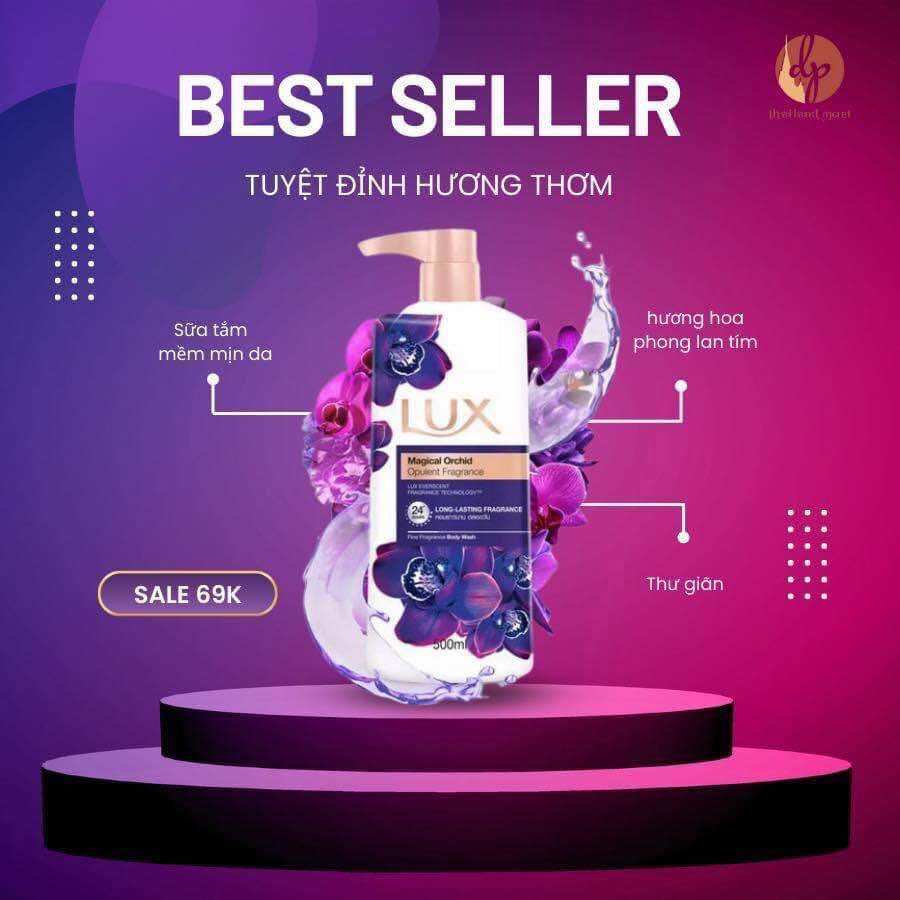 Sữa tắm chai 450ml Lux Thái