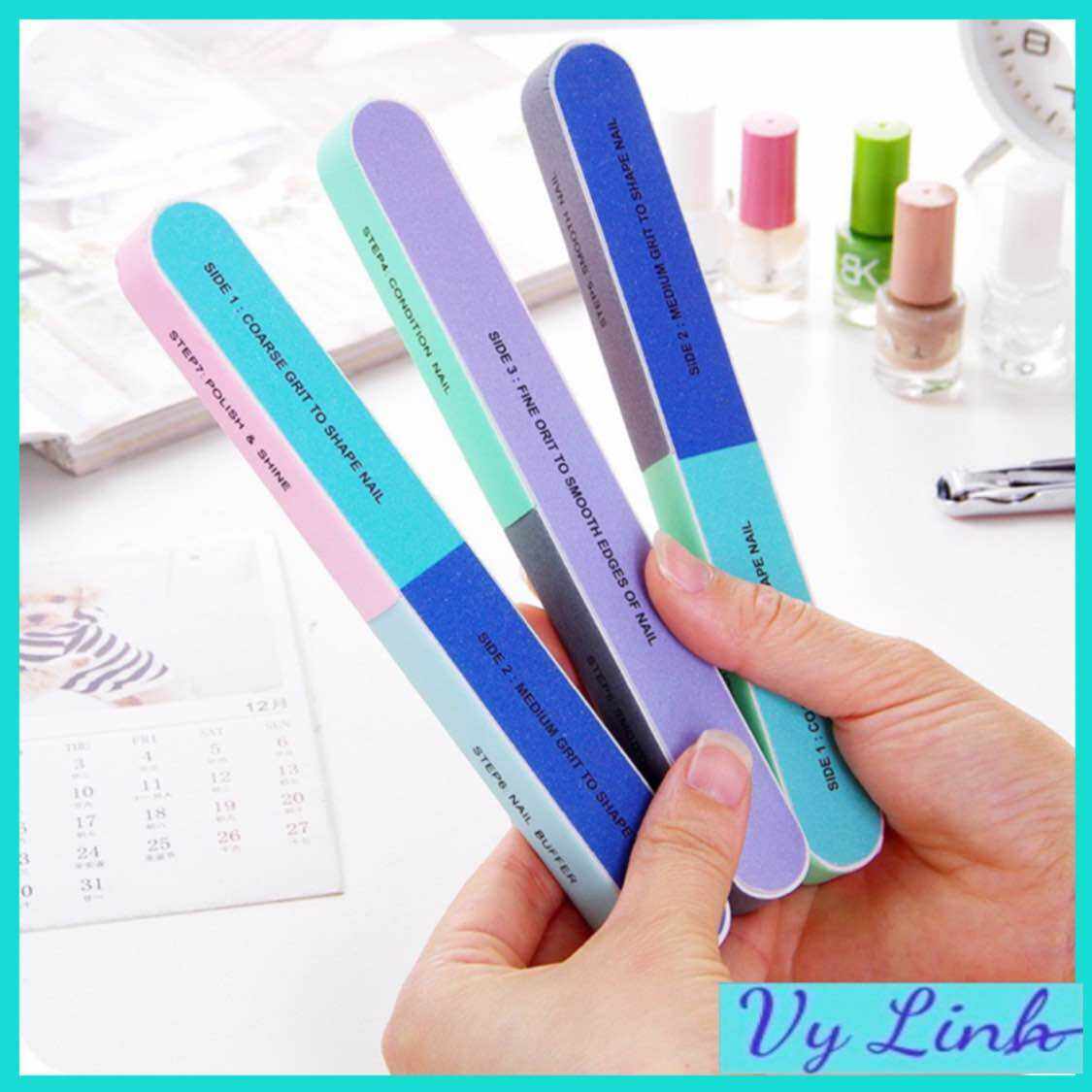 Dụng cụ dũa móng tay  6 mặt chà nhám và đánh bóng chuyên dụng