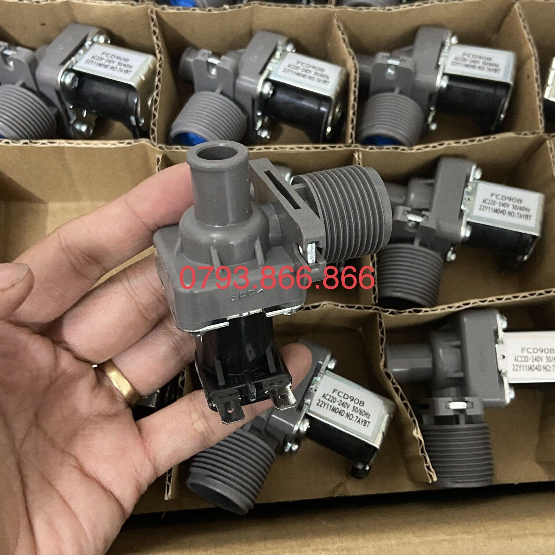 Van cấp nước máy giặt đa năng ( van đơn - loại tốt ) - van điện từ cấp nước máy giặt