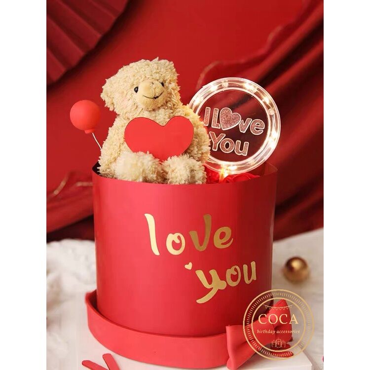 Đèn LED tròn chữ I LOVE YOU