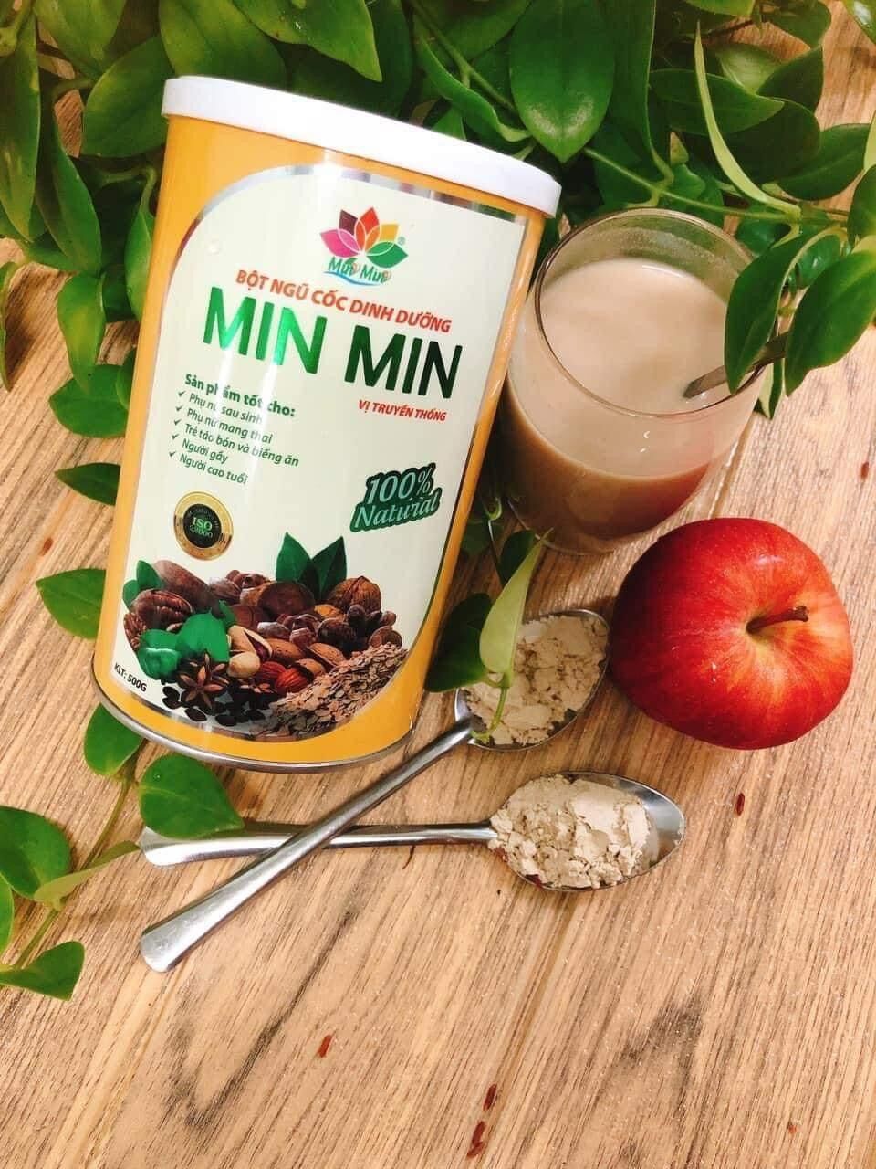 Ngũ cốc lợi sữa Min min 29 loại hạt dinh dưỡng, ngũ cốc bầu, ngũ cốc lợi sữa