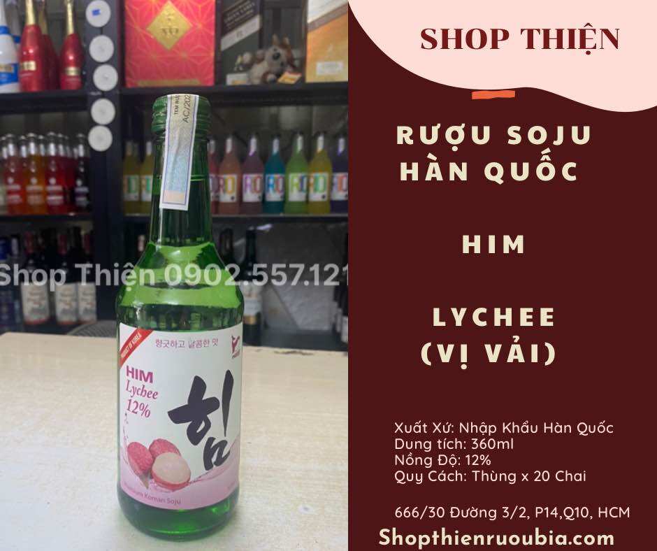 Thùng x 20 Chai Soju Hàn Quốc HIM 360ml