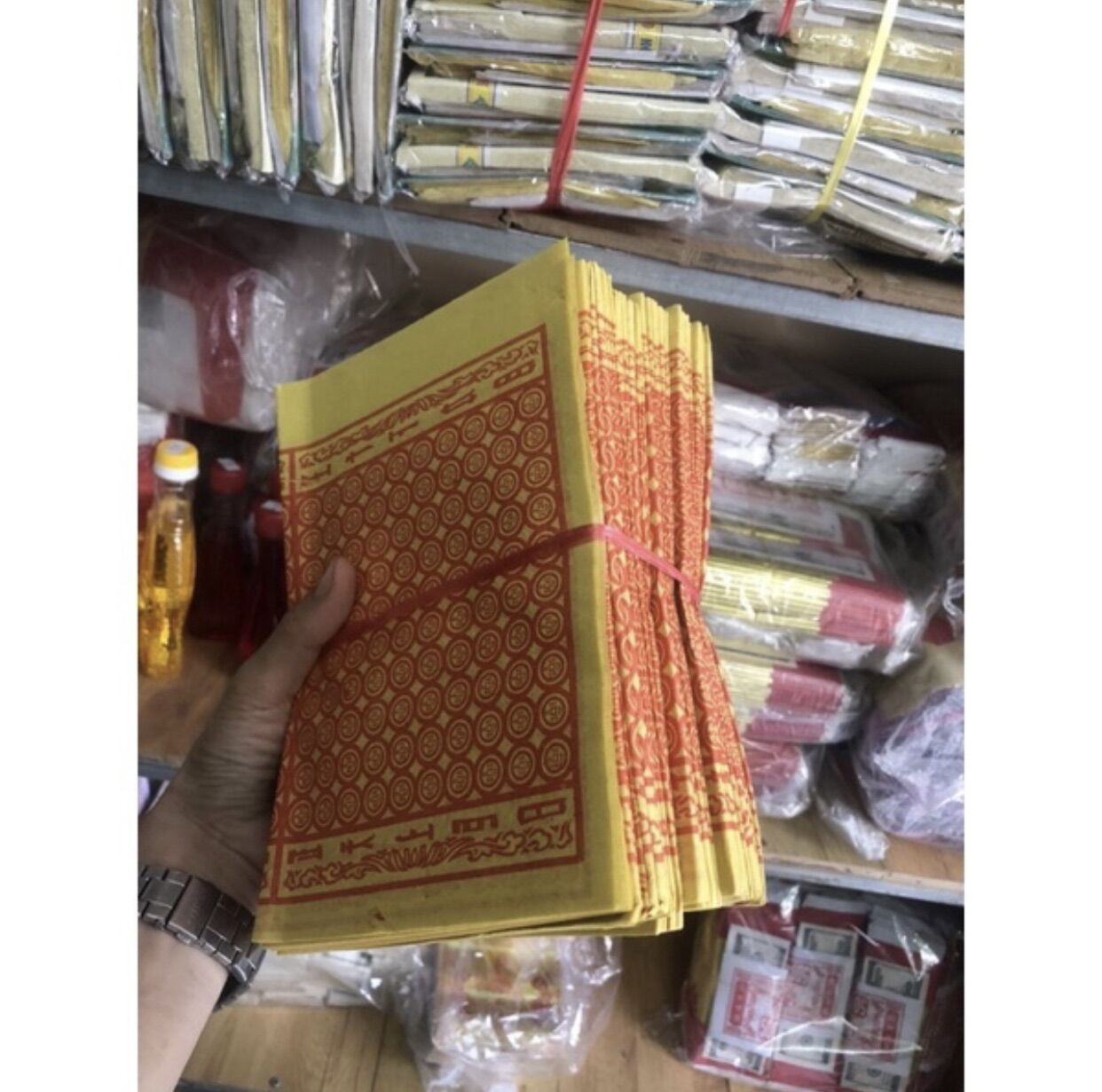 Xu vàng,xu xanh, giấy cúng người bắc