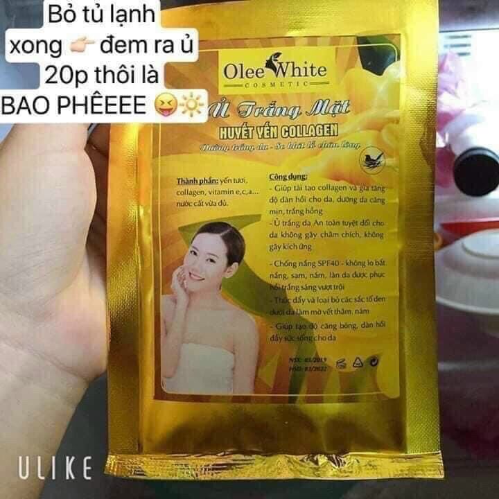 Ủ trắng mặt huyết yến