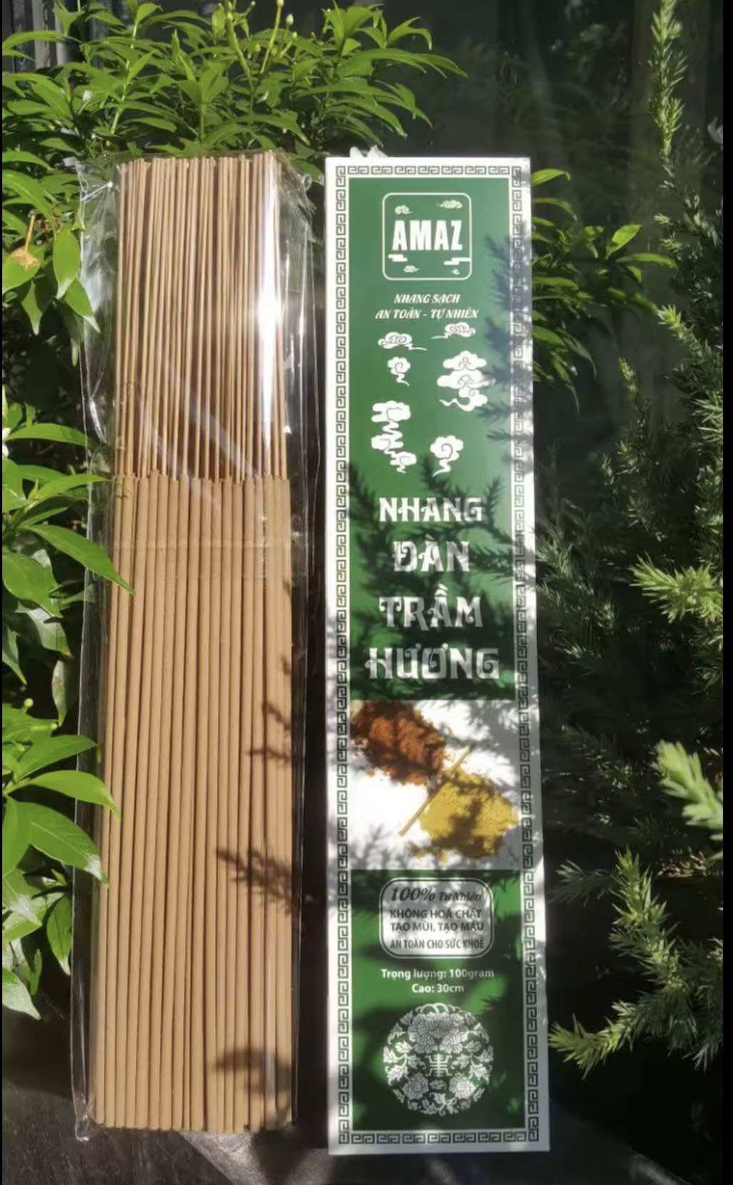 Nhang đàn trầm hương cao 3 tấc - Nhang sạch hương trầm thiên nhiên