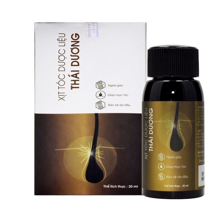 Xịt tóc dược liệu thái dương 30ml ngăn ngừa gàu, giúp mọc tóc