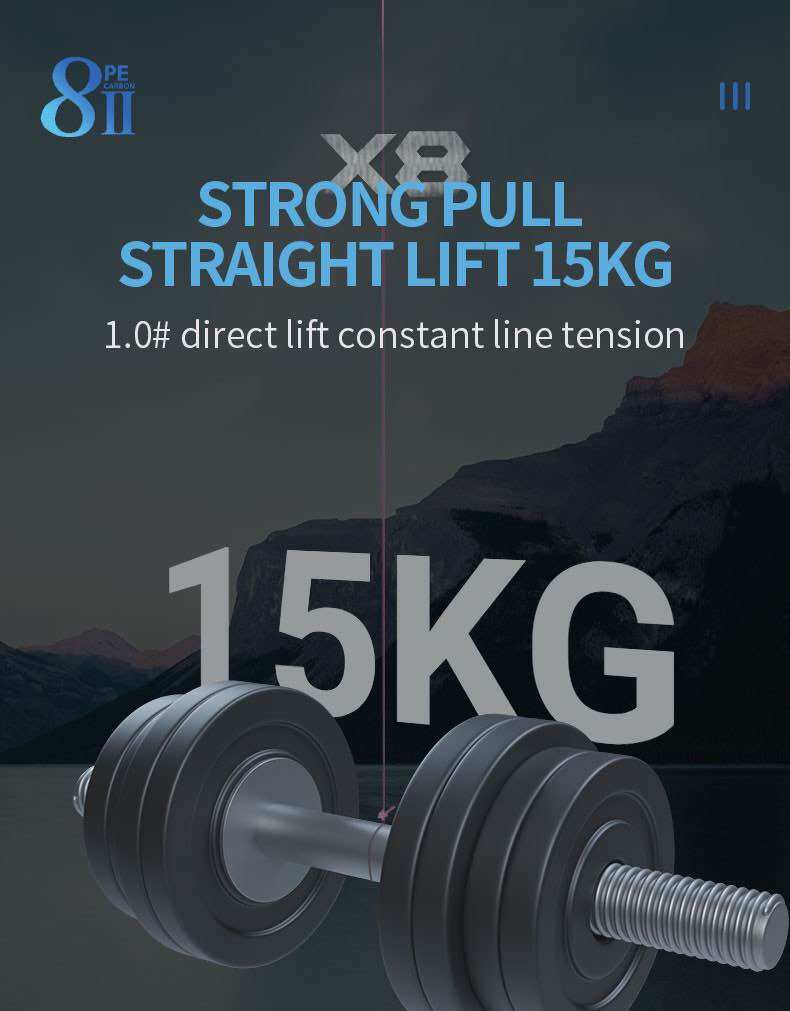 Thẻo dù PE carbon Braid 20m SIMAGO chính hãng cao cấp