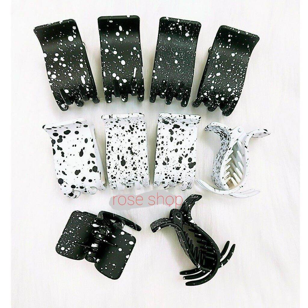 KẸP TÓC CÀNG CUA 5 RĂNG MÀU BÒ SỮA