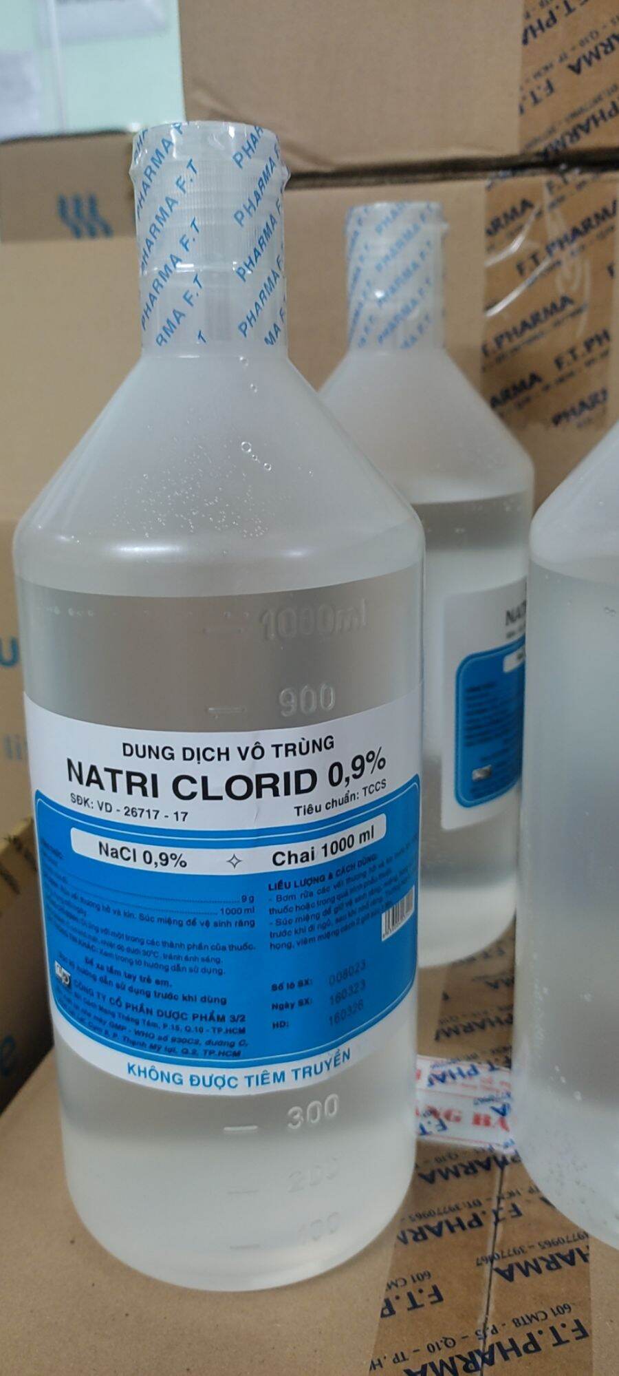 Nước muối sinh lý Natriclorid 0,9% 3 2Nước muối sinh lý Xúc miệng