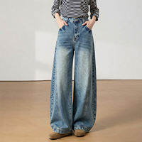 7.Modifier | Quần Jeans Thùng Dập Ly Cao Thời Trang Đa Năng