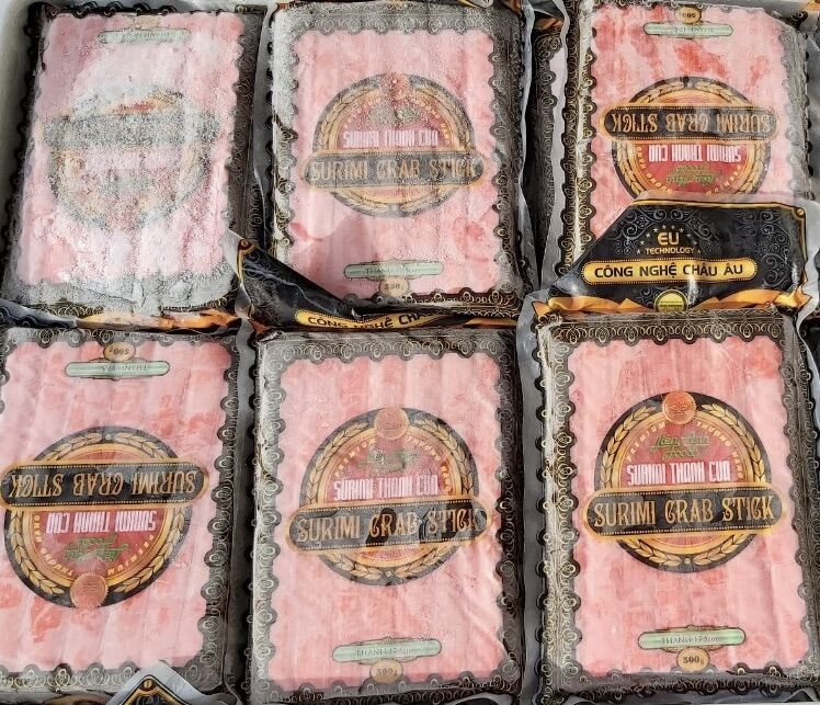 Thanh cua surimi 32 thanh/gói 500gr cao cấp date xa