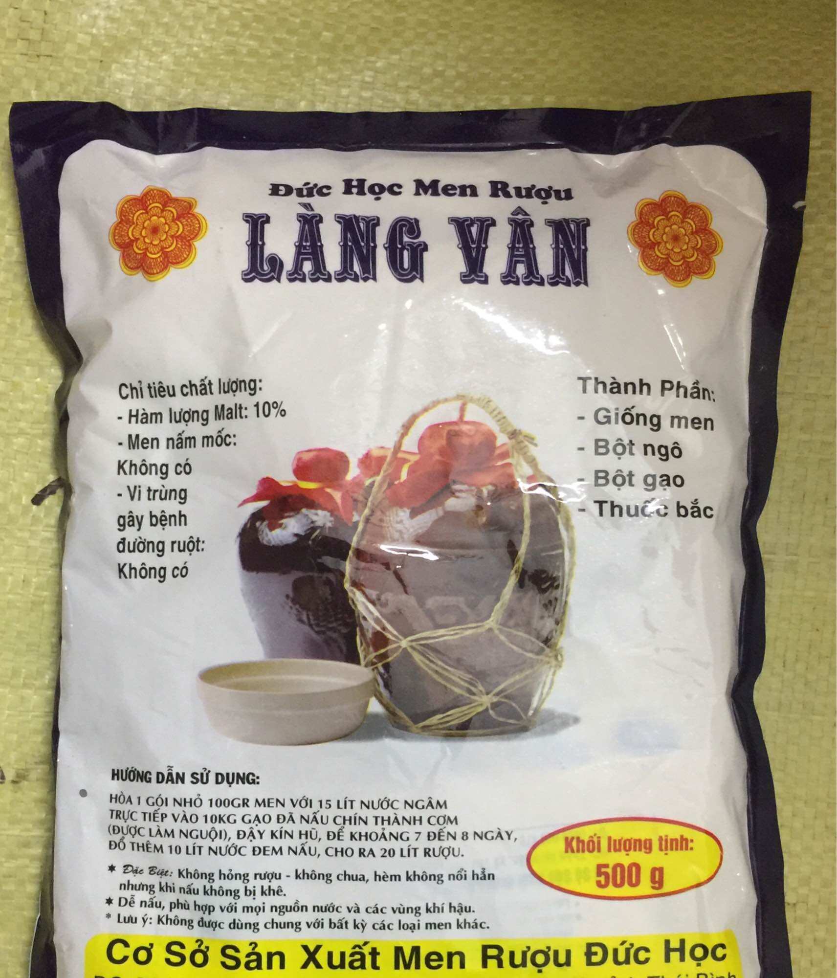 Men Nấu R.ượu Làng Vân gói 500g