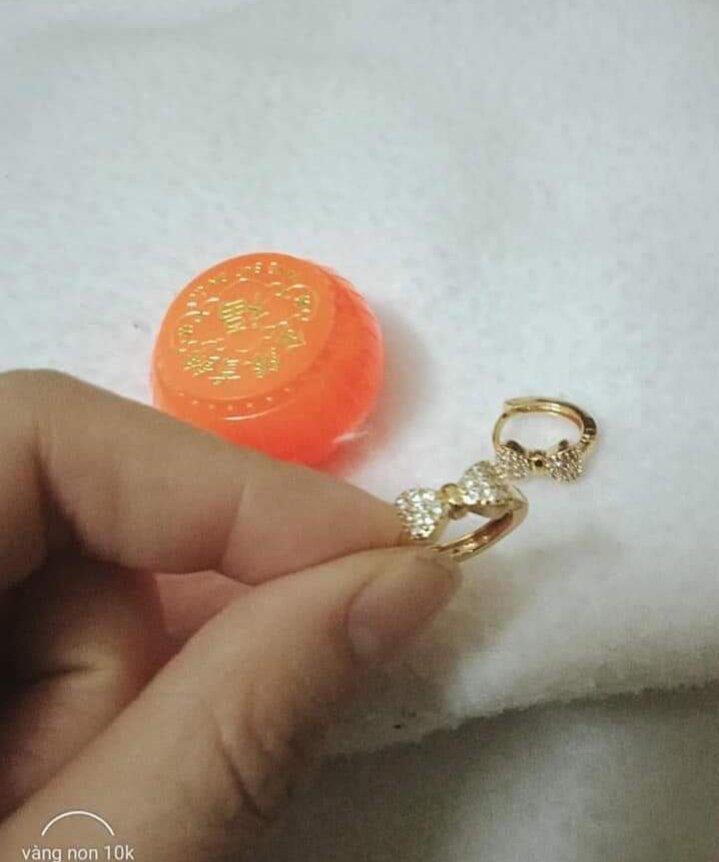 bông tai giống vàng non Thái lan