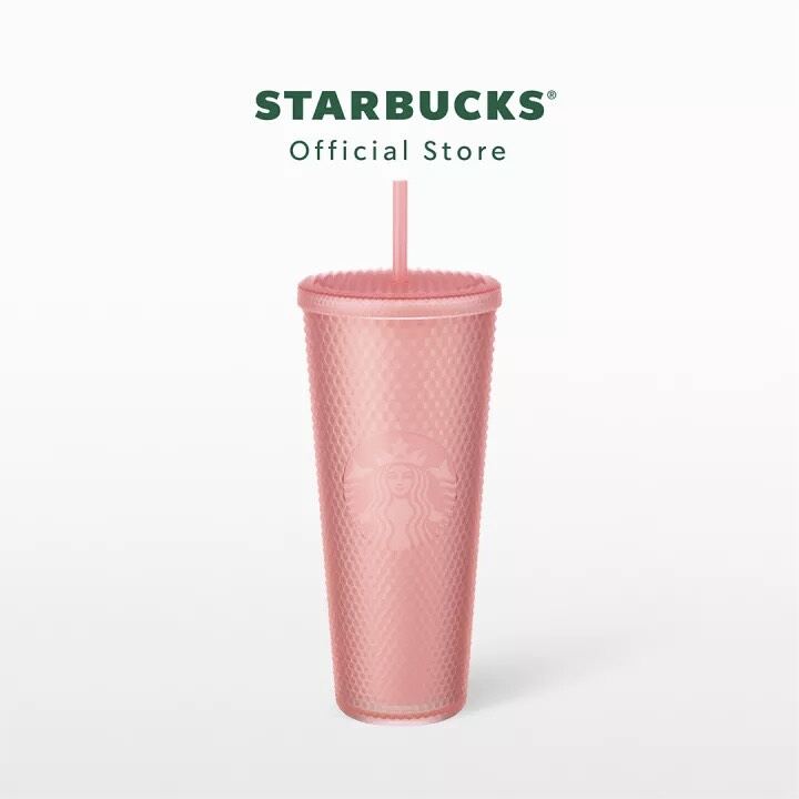 Ly Starbucks Soft Touch Pink Cold Cup 24oz - Tặng Kèm Túi Vải Starbucks Chính Hãng