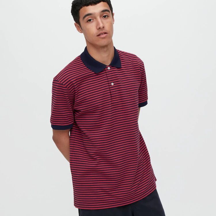 Áo Polo kẻ Nam Uniqlo