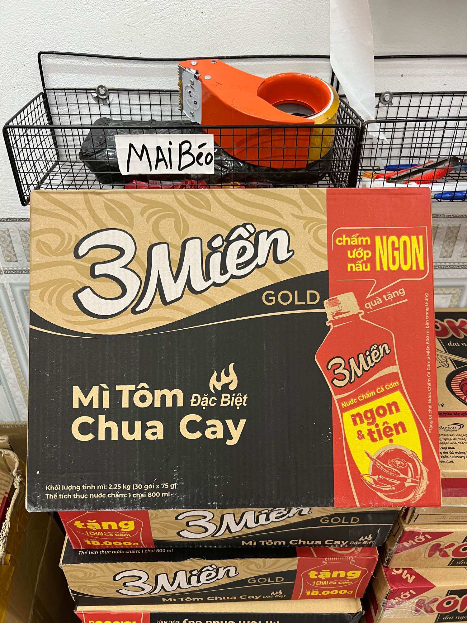 Mì ba miền thùng 30 gói x 75g