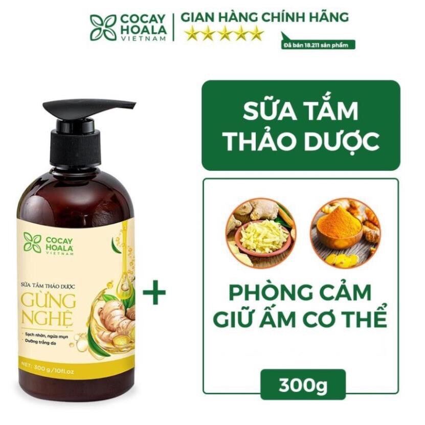 Sữa Tắm Thảo Dược Gừng Nghệ 300Ml