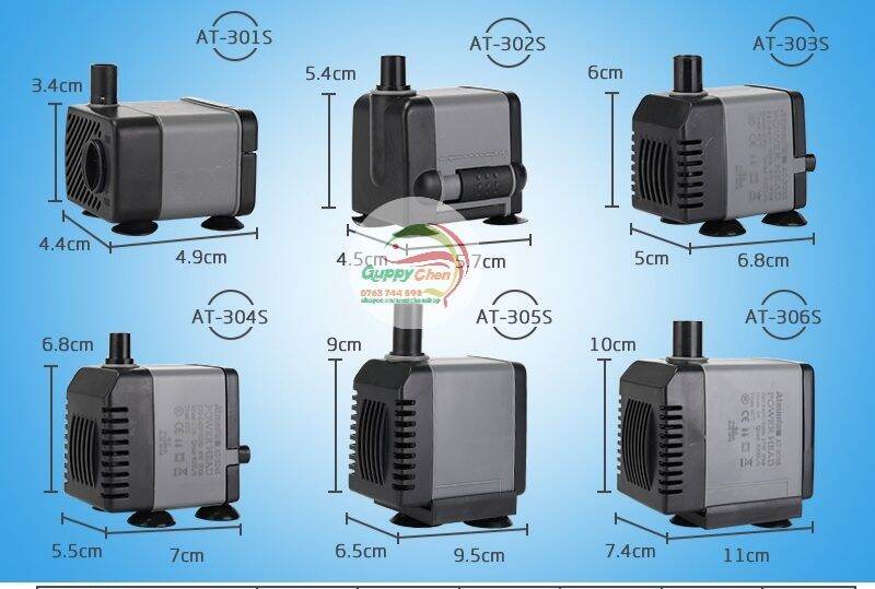 Máy bơm bể cá Atman 301s - 302s - 303s - 304s - 305s - 306s