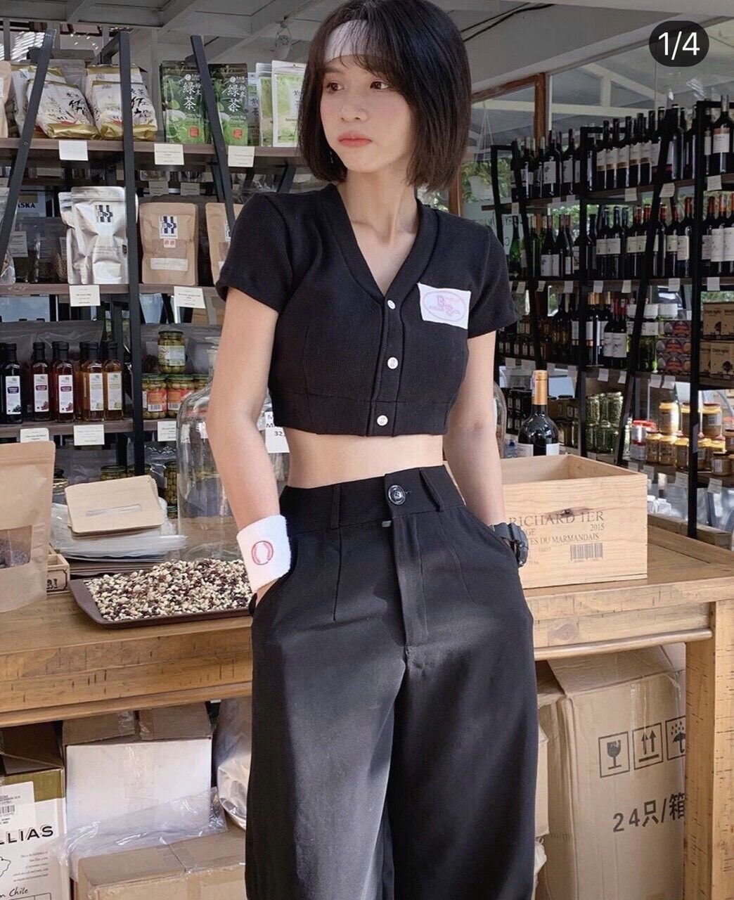 Áo croptop bae siêu xinh