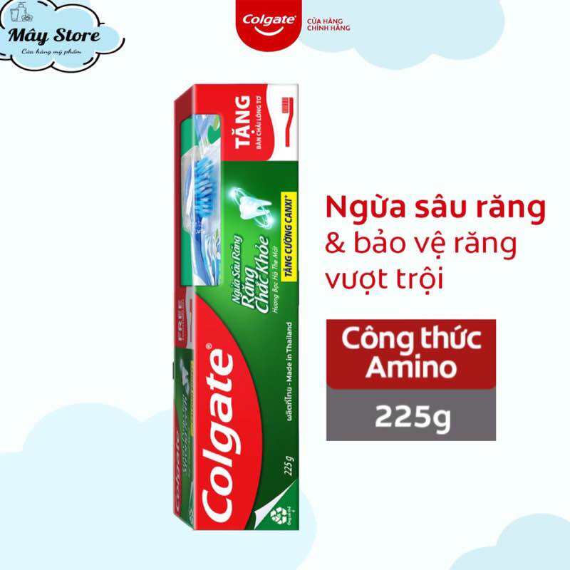 Kem đánh răng Colgate Ngừa sâu răng 225g tặng bàn chải