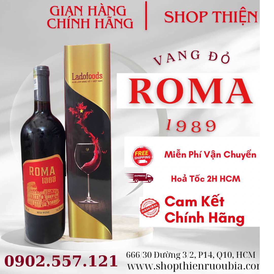 Ruou vang đỏ roma 1989 14.5% 750ml