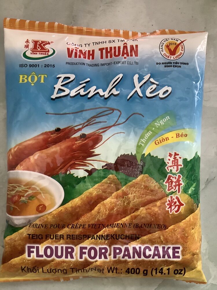 Combo 3 gói bột bánh xèo vĩnh thuận 400gram