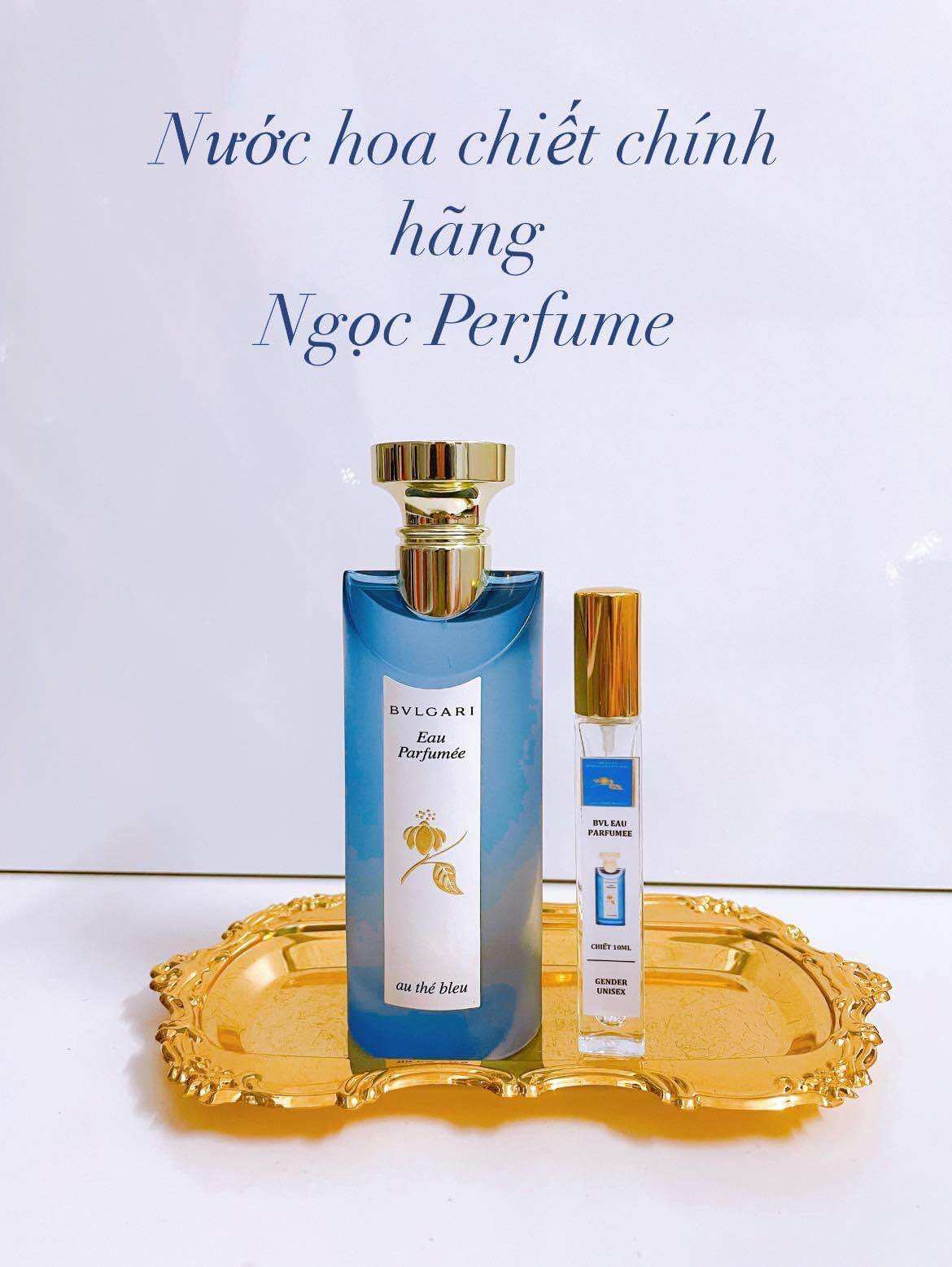 Nước hoa chiết bvl eau parfumée au thé bleu edc 10ml