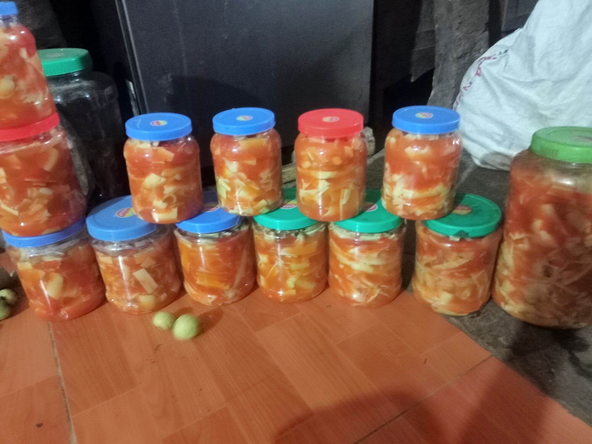 Măng rừng ngâm muối ớt tây bắc hộp 1kg