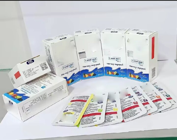 1 hộp thạch siro hương trái cây thơm ngon hộp 7 cái 7 vị