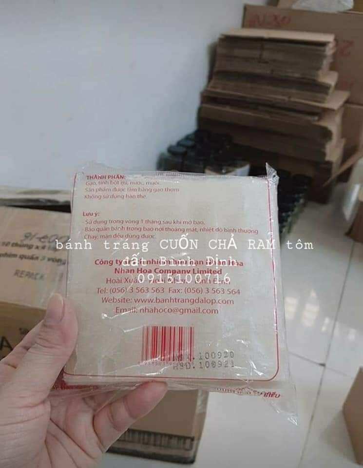 Combo 10gói bánh tráng  CUỐN CHẢ RAM dalop (10gói)