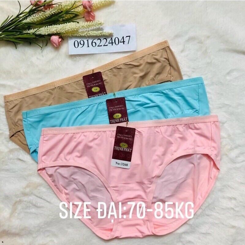 Quần lót nữ size đại thun lạnh xịn set 5c/ quần chíp Thịnh Phát, chất lượng đảm bảo an toàn đến sức khỏe người sử dụng, cam kết hàng đúng mô tả