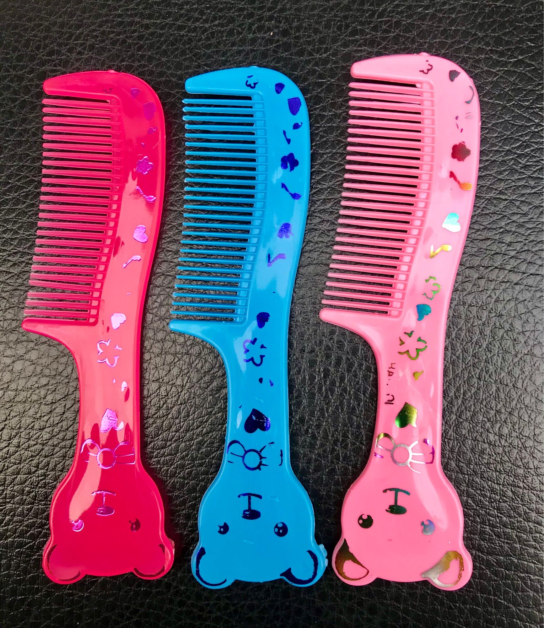 😻 Set 10 Lược Mini Hình Mèo, Bỏ Bóp (Dài 14cm, có 2 Loại)