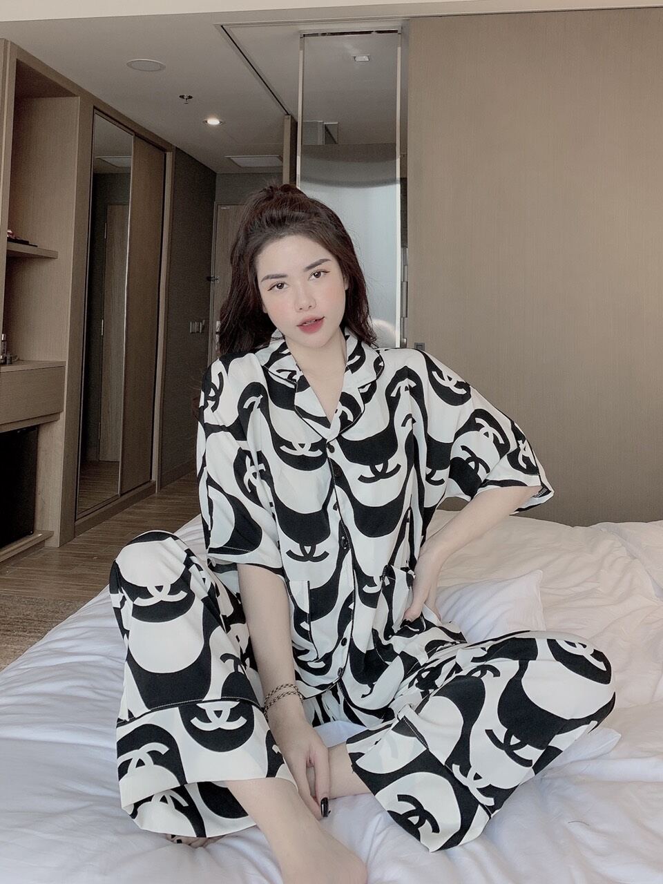 bộ lụa mango free size 40-65kg