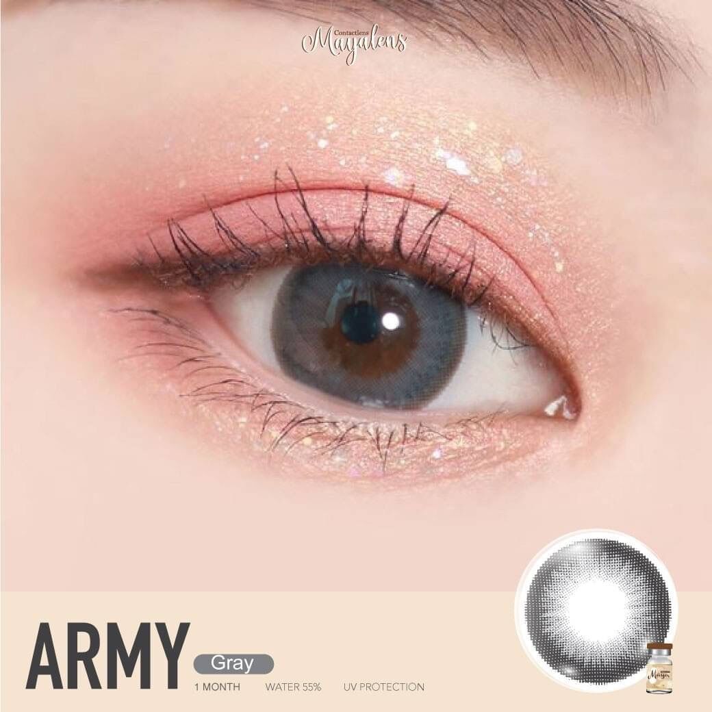 Lens Xám Tự Nhiên ( Được chọn mẫu ) - Dùng 1 năm ( tặng kèm khay đơn)