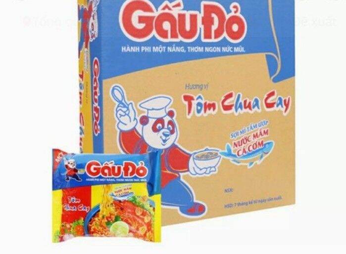 Mì gấu đỏ tôm chua cay 30 goi