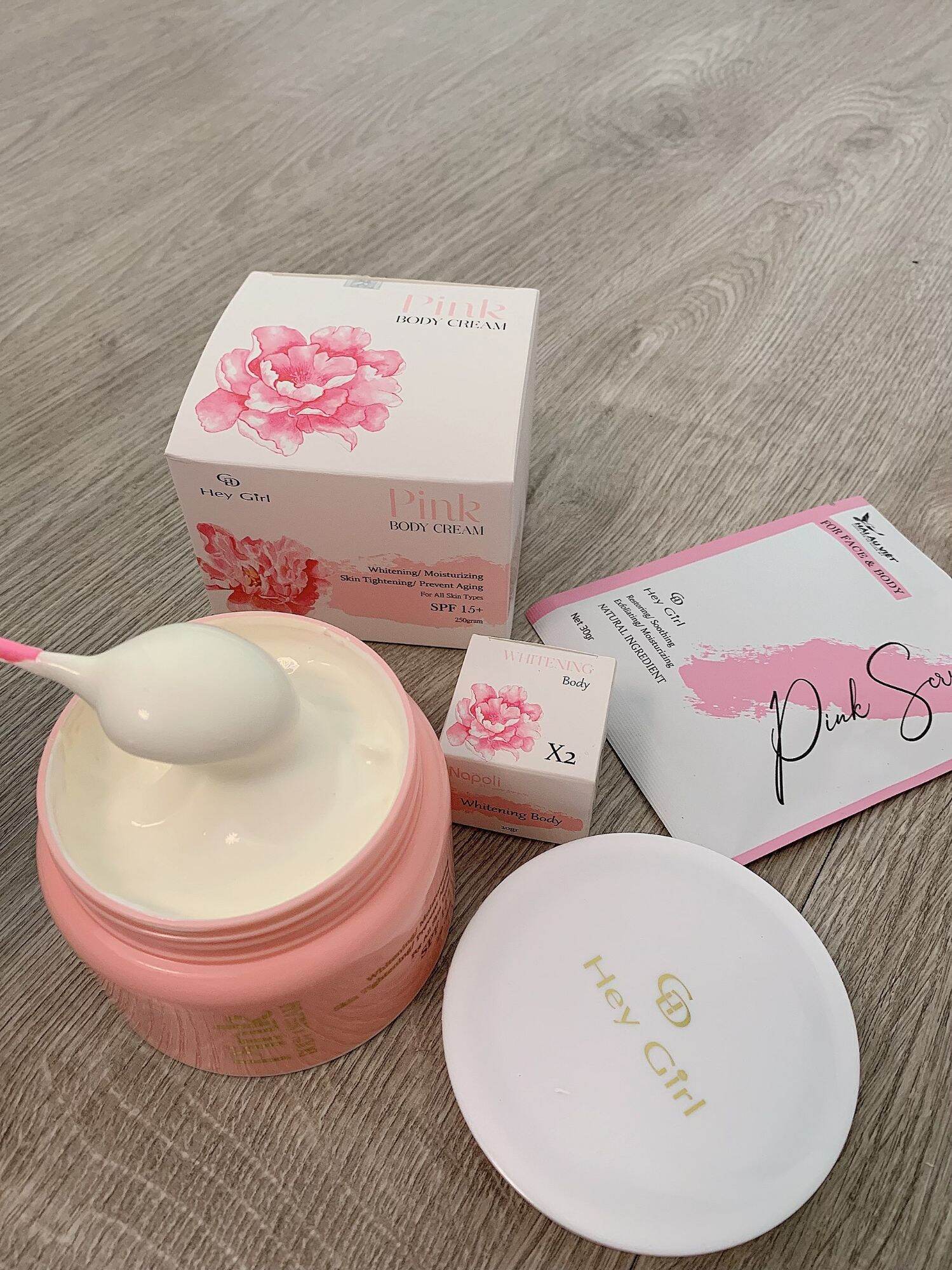 [ Mua 1 Tặng 3 ] Kem Body Pink Kích Trắng - Chống Nắng ( Trắng Sâu 4 - 7Ngày ) Trắng K Hồi Tone