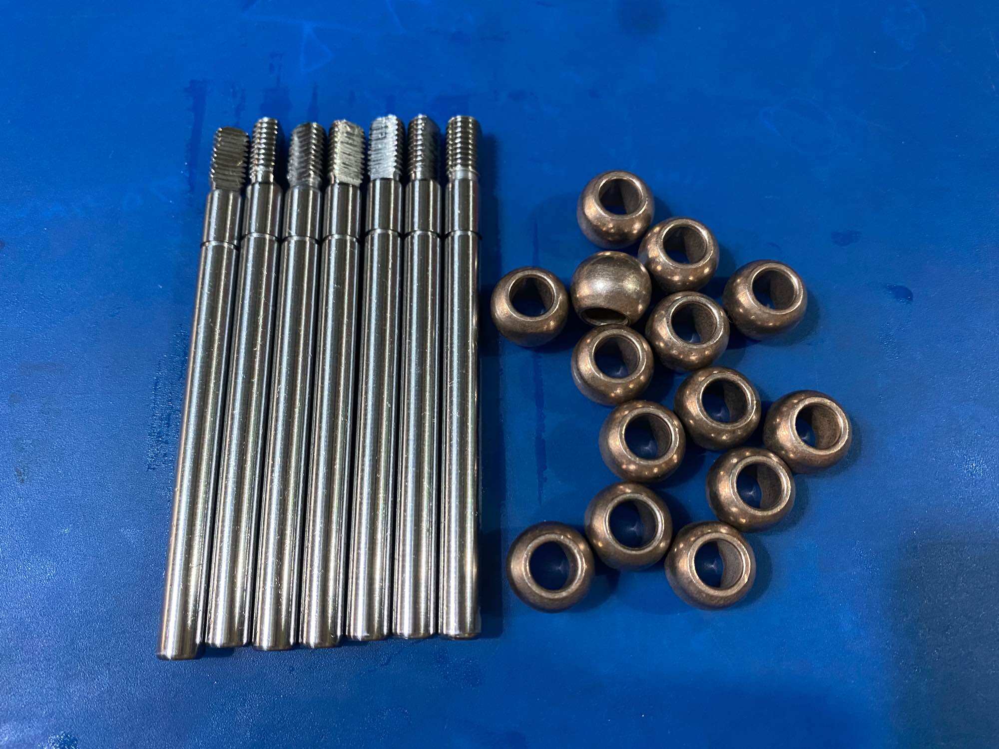 10 bộ trục bạc quạt hộp 10.5cm(kèm bạc đỏ)
