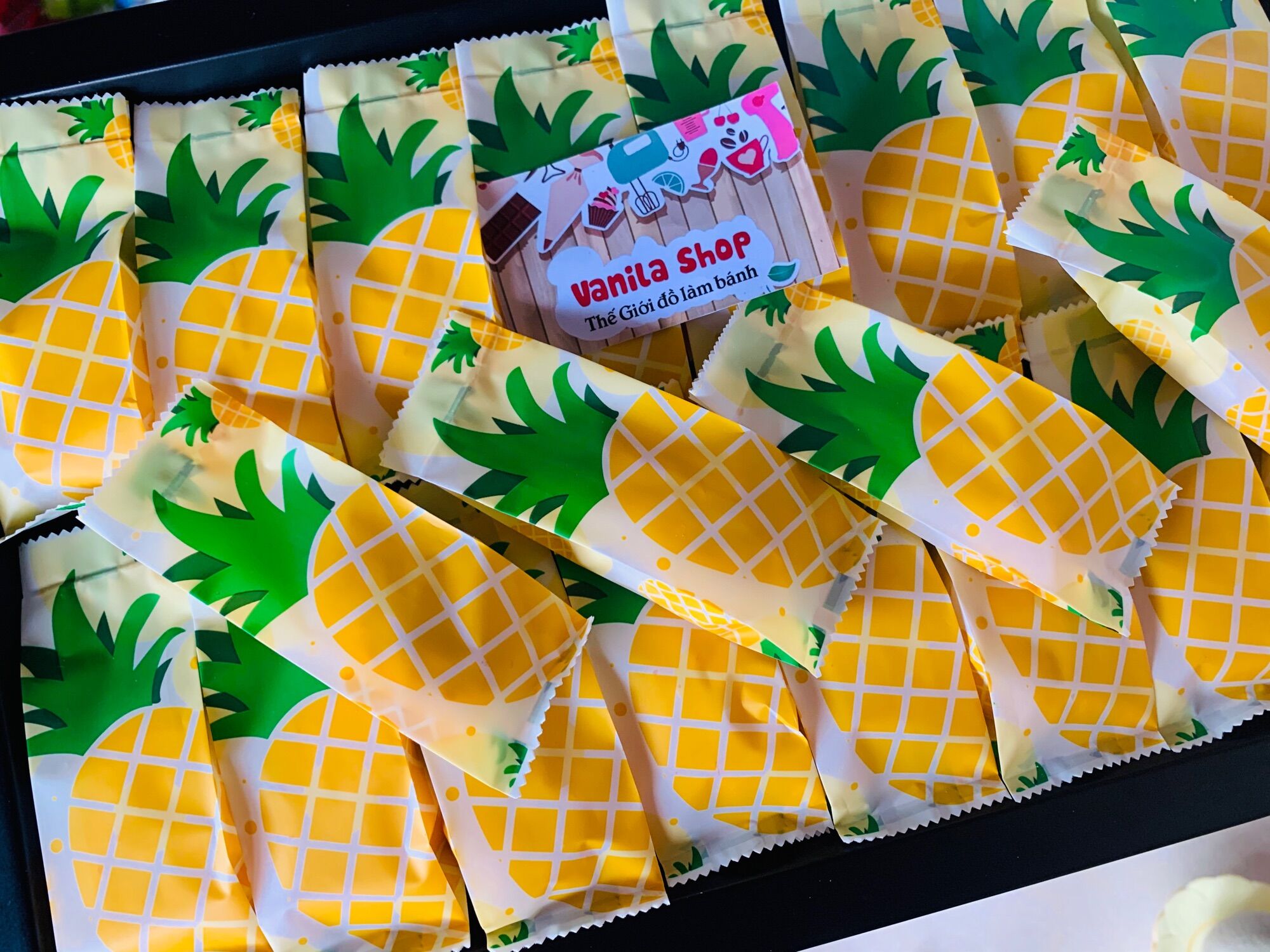túi đựng bánh dứa hình quả dứa 50 chiếc