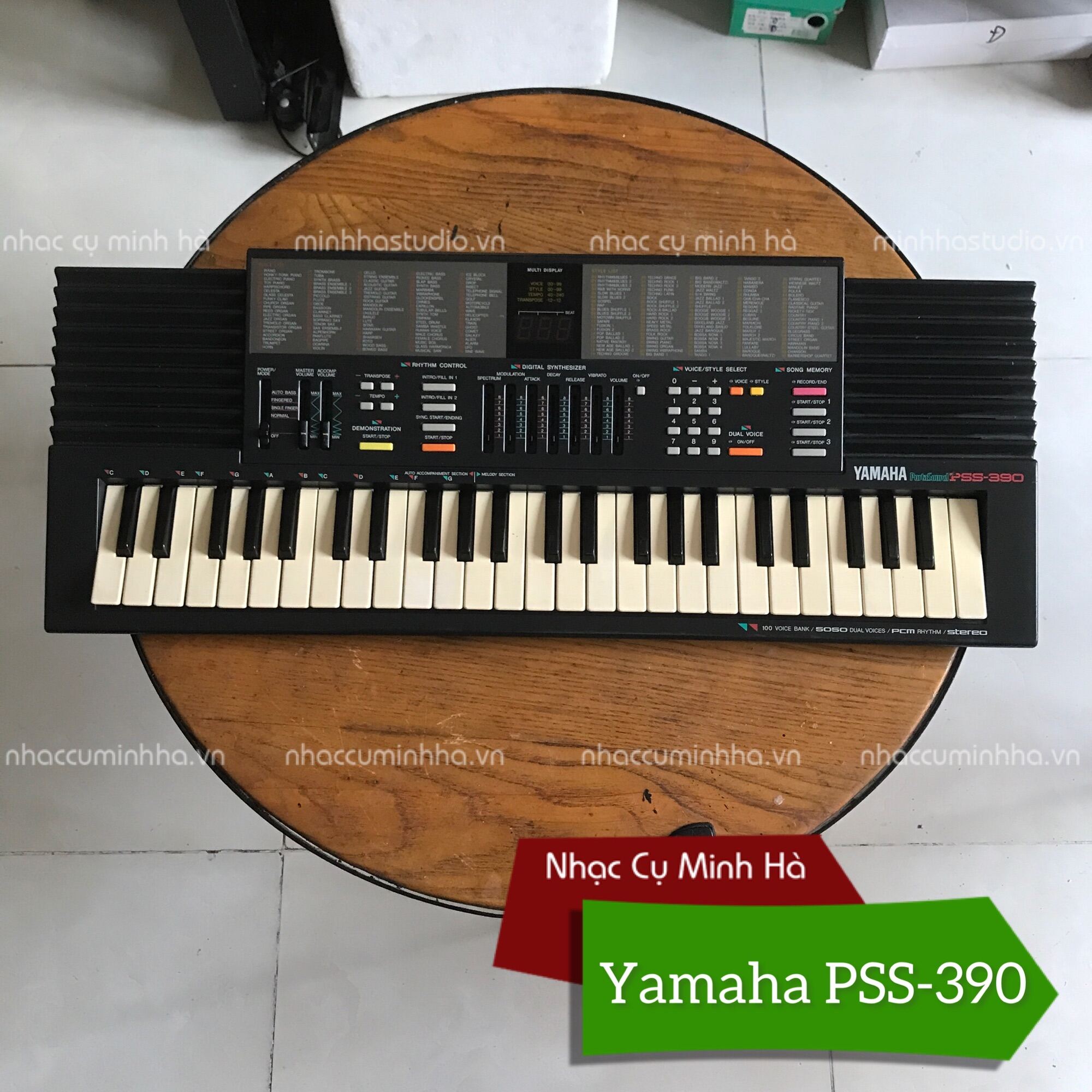 Đàn Organ Yamaha PSS-390 chính hãng, âm thanh hay, 100 tiếng, 100 điệu và nhiều tính năng thú vị