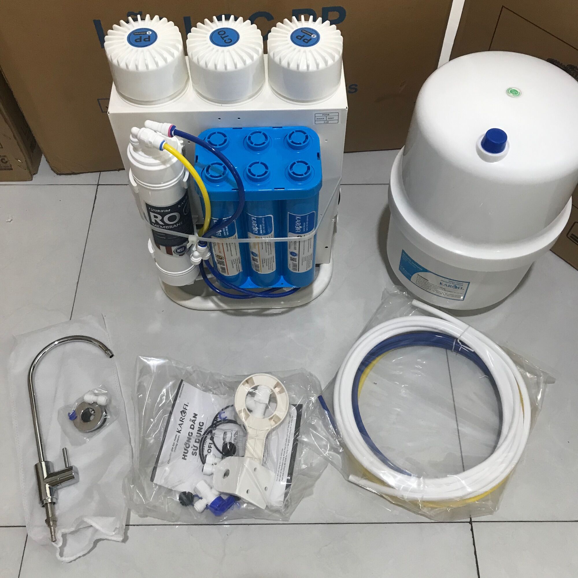 Máy lọc nước karofi ro kaq u05 10 cấp lọc chính hãng 0333597888